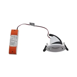 Indbygningsspots ^ Arcchio Harcos LED-downlight, hvid, Ø 11 cm, 4.000K