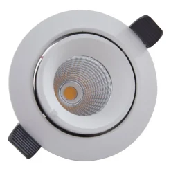 Indbygningsspots ^ Arcchio Harcos LED-downlight, hvid, Ø 11 cm, 4.000K