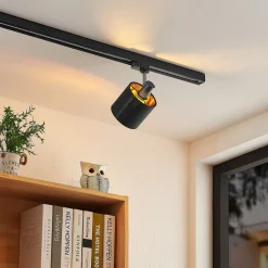 Arbejdsrum/Kontor|Skinnesystem ^ Arcchio Heleni Spot skinnesystem sort guld