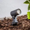 Udendørs Spot ^ Arcchio Hemmani spot med jordspyd, højde 35 cm, antracit, aluminium