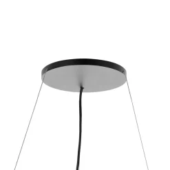 Arcchio Pendellamper > hængelampe Brinja, sort, Ø 64 cm, 4 lyskilder, GU10