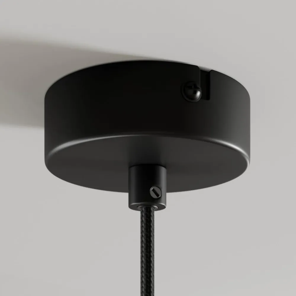 Pendellamper ^ Arcchio hængelampe Tadej, sort-hvid, Ø 19 cm, metal, E27