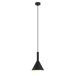 Pendellamper ^ Arcchio hængelampe Tadej, sort-hvid, Ø 19 cm, metal, E27