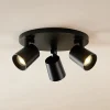 Arcchio Loftlamper|Spotlights > Iavo-loftspot, rund, 3 lyskilder, sort