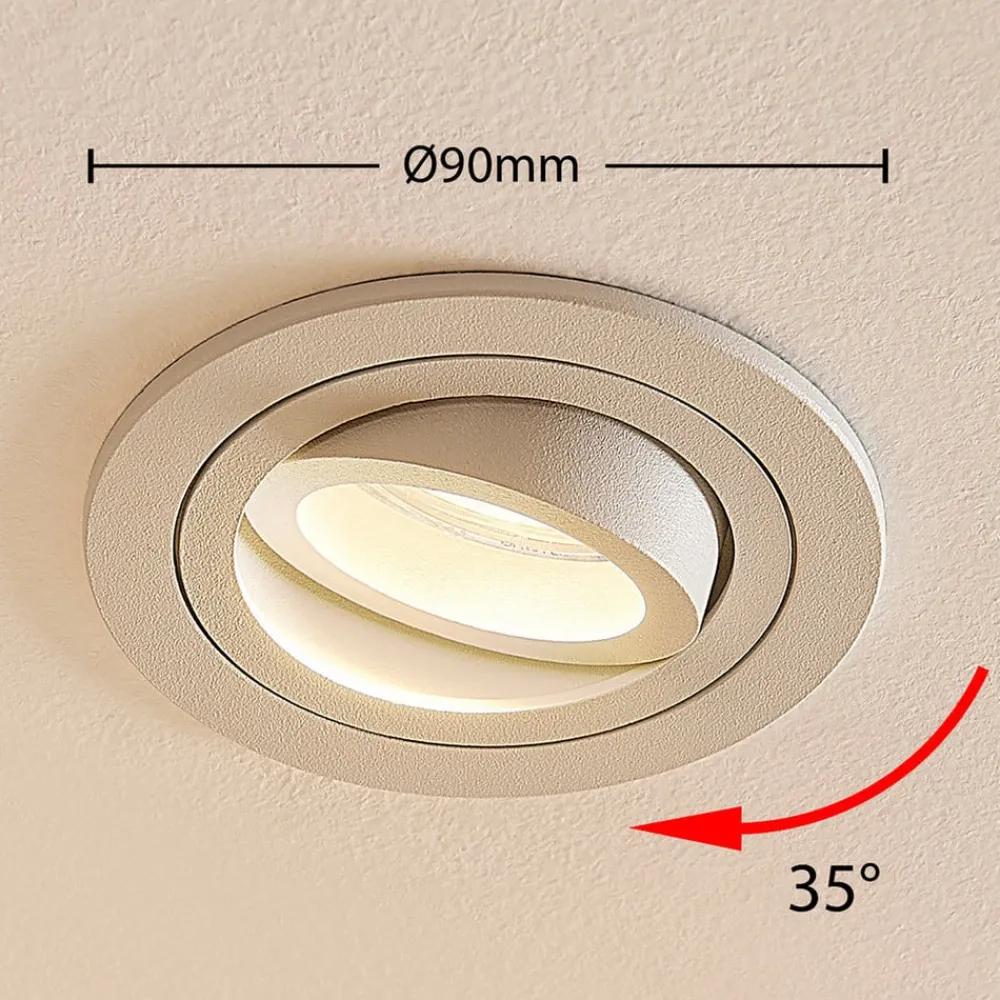 Arcchio Loftlamper|Indbygningsspots > indbygget loftspot Sophia, hvid, rund