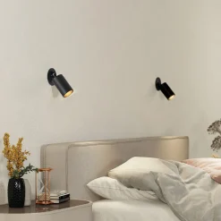 Gang|Loftlamper ^ Arcchio indbygningsspot Davin, sort, cylinder, sæt med 3 stk