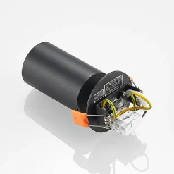 Arcchio Indbygningsspots|Spotlights > indbygningsspot Davin, sort, cylinder, sæt med 2 stk