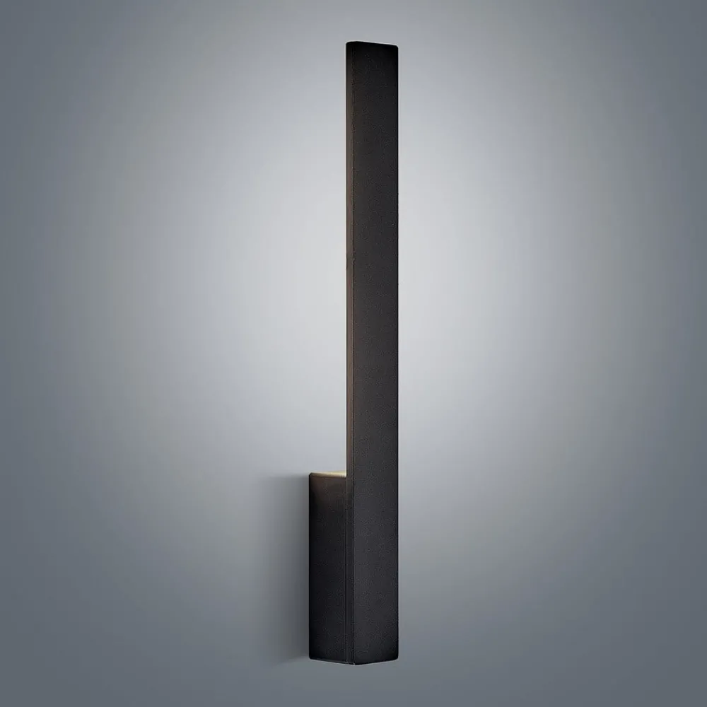 Arcchio Gang|Pendellamper > Ivano LED-væglampe, 42,5 cm, sort, metal