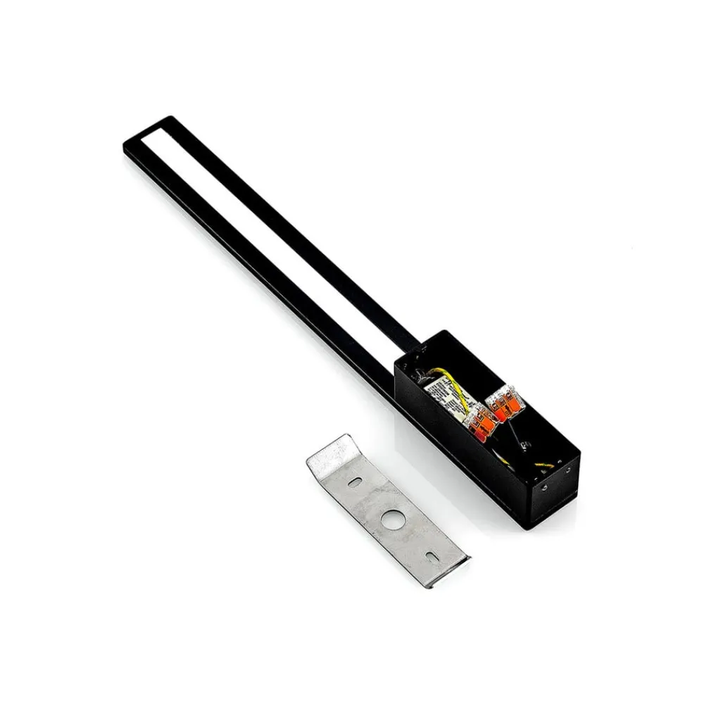 Arcchio Gang|Pendellamper > Ivano LED-væglampe, 42,5 cm, sort, metal