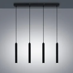 Arcchio Pendellamper|Pendellamper > Kammeron LED-hængelampe, sort, metal, 80 cm