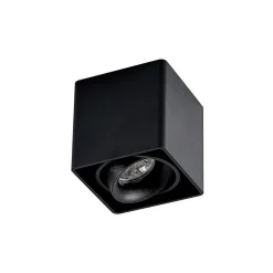Loftlamper|Loftlamper ^ Arcchio Kubika downlight, 9 cm, sort, 1 lyskilde, metal