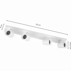 Loftlamper|Loftlamper ^ Arcchio Lavo loftspot, 4 lyskilder, hvidt