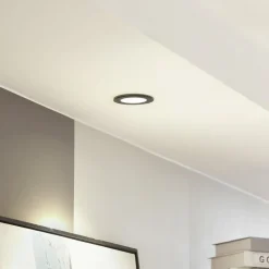 Arcchio Arbejdsrum/Kontor|Indbygningsspots > LED-downlight Aryx, sort, 3.000K