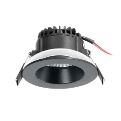 Arcchio Arbejdsrum/Kontor|Indbygningsspots > LED-downlight Aryx, sort, 3.000K