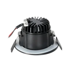 Arcchio Arbejdsrum/Kontor|Indbygningsspots > LED-downlight Aryx, sort, 3.000K