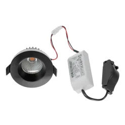 Arcchio Indbygningsspots > LED-downlight Aryx, sort, 2.700K