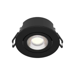 Arcchio Indbygningsspots > LED-downlight Eliar rund sort CCT drejelig