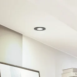 Arcchio Indbygningsspots > LED-downlight Eliar rund sort CCT drejelig
