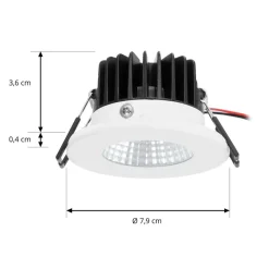 Arcchio Arbejdsrum/Kontor > LED-downlight Lirin, hvid, 4.000K