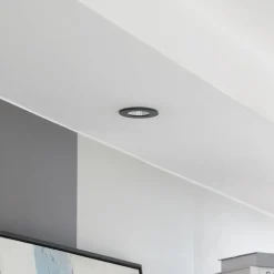 Arcchio Indbygningsspots > LED-downlight Lirin, sort, 4.000K