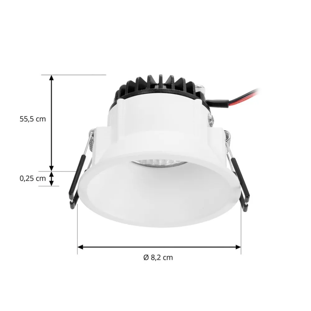 Arbejdsrum/Kontor|Loftlamper ^ Arcchio LED-downlight Niria hvid, 3.000K