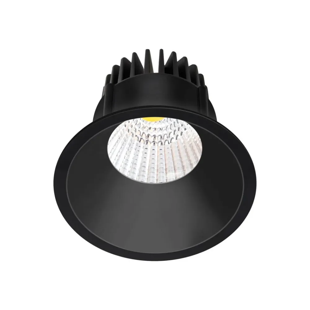 Arbejdsrum/Kontor|Indbygningsspots ^ Arcchio LED-downlight Niria, sort, 4.000K