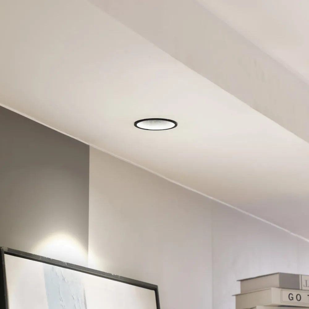 Arbejdsrum/Kontor|Indbygningsspots ^ Arcchio LED-downlight Niria, sort, 4.000K