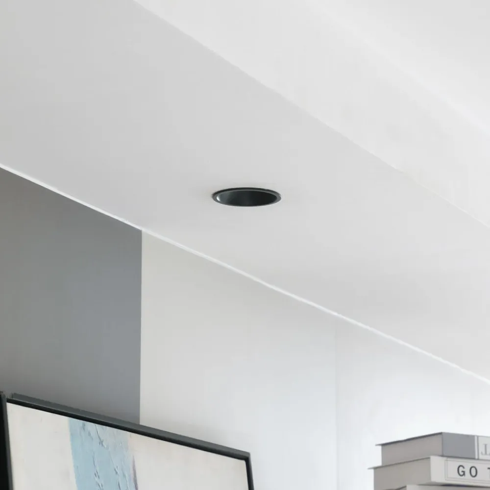 Arbejdsrum/Kontor|Indbygningsspots ^ Arcchio LED-downlight Niria, sort, 4.000K