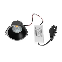 Arbejdsrum/Kontor|Indbygningsspots ^ Arcchio LED-downlight Niria, sort, 4.000K