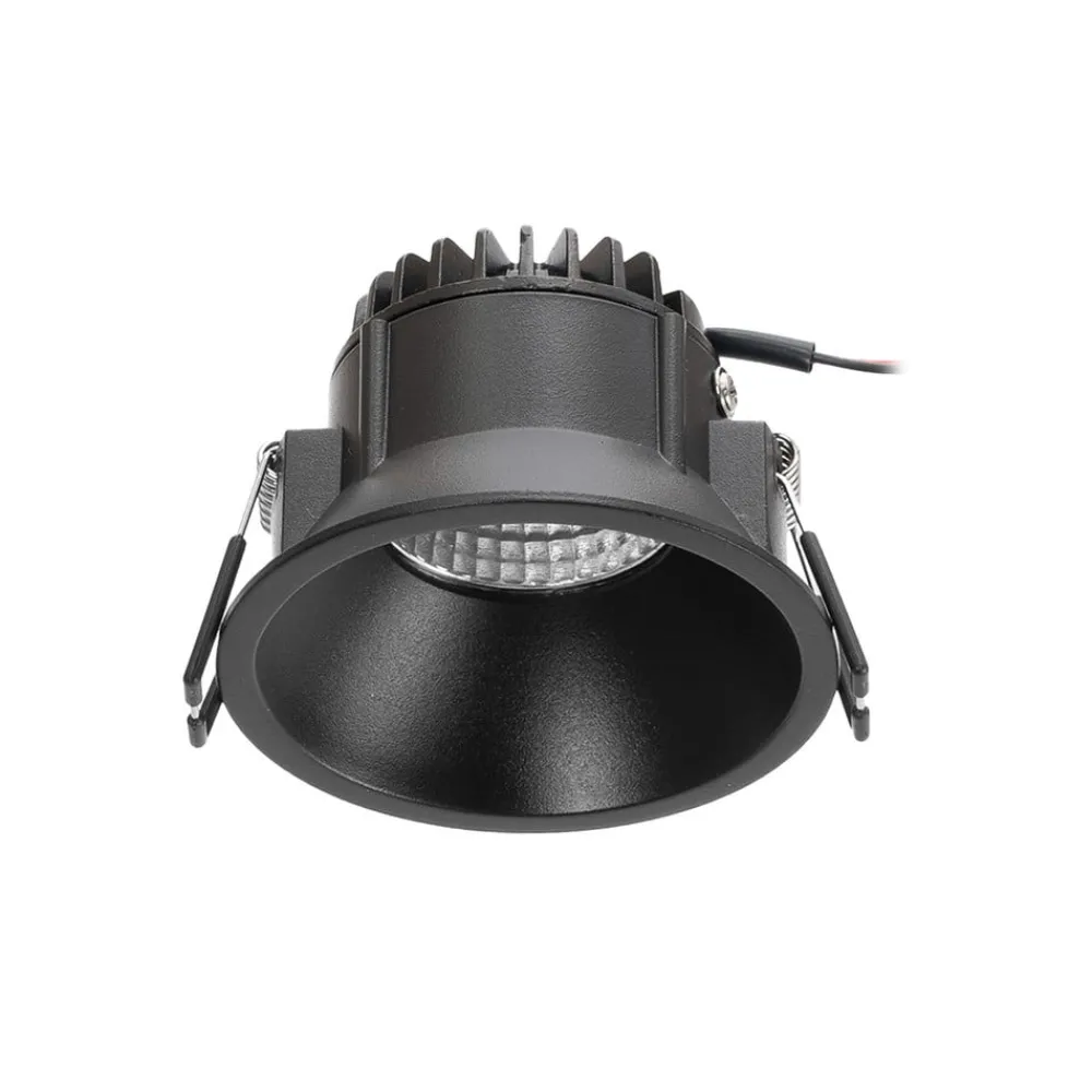 Arbejdsrum/Kontor|Indbygningsspots ^ Arcchio LED-downlight Niria, sort, 4.000K