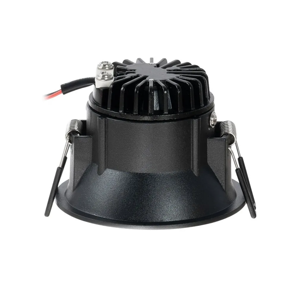 Arbejdsrum/Kontor|Indbygningsspots ^ Arcchio LED-downlight Niria, sort, 4.000K