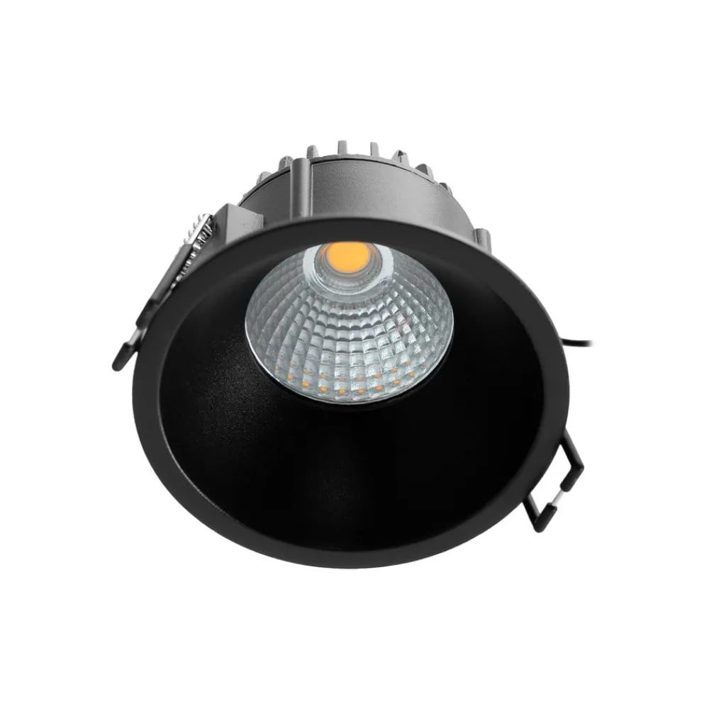 Arbejdsrum/Kontor|Indbygningsspots ^ Arcchio LED-downlight Niria, sort, 4.000K