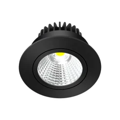 Arbejdsrum/Kontor|Indbygningsspots ^ Arcchio LED-downlight Zarik, sort, 4.000K