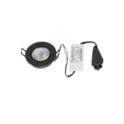 Arbejdsrum/Kontor|Indbygningsspots ^ Arcchio LED-downlight Zarik, sort, 4.000K