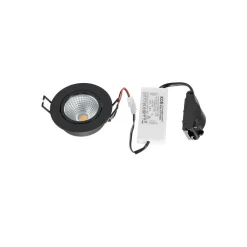 Arcchio Indbygningsspots > LED-downlight Zarik sort, 3.000K
