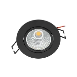 Arcchio Indbygningsspots > LED-downlight Zarik sort, 3.000K