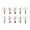 Filament Pære|Led Pærer ^ Arcchio LED-filamentpære E14 G45, sæt med 10, 3000 K