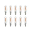 Filament Pære|Led Pærer ^ Arcchio LED-filamentpære E14 stearinlys sæt med 10, 4000 K