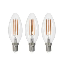 Led Pærer ^ Arcchio LED-filamentpære E14 stearinlys, sæt med 3, 4000 K