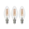 Arcchio Filament Pære > LED-filamentpære E14 stearinlys, sæt med 3, 2700 K