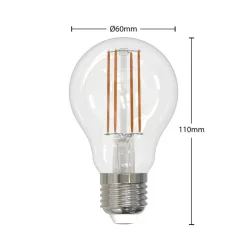 Arcchio Dæmpbar Led-Pære|Filament Pære > LED-filamentpære E27 6W klar 2.700K dæmpbar