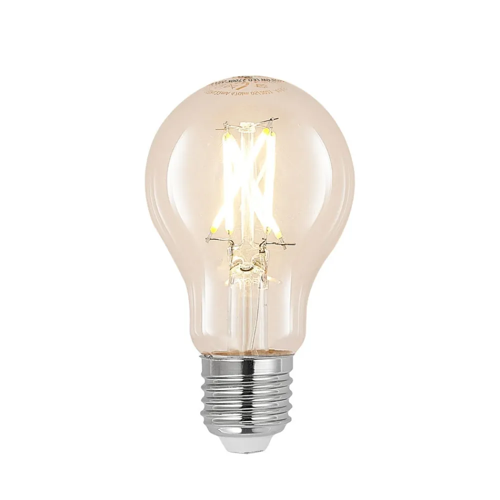 Arcchio Dæmpbar Led-Pære|Filament Pære > LED-filamentpære E27 8W klar 2.700K dæmpbar