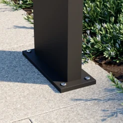 Gadebelysning ^ Arcchio LED-gadelampe Havin, antracit, metal, 100 cm