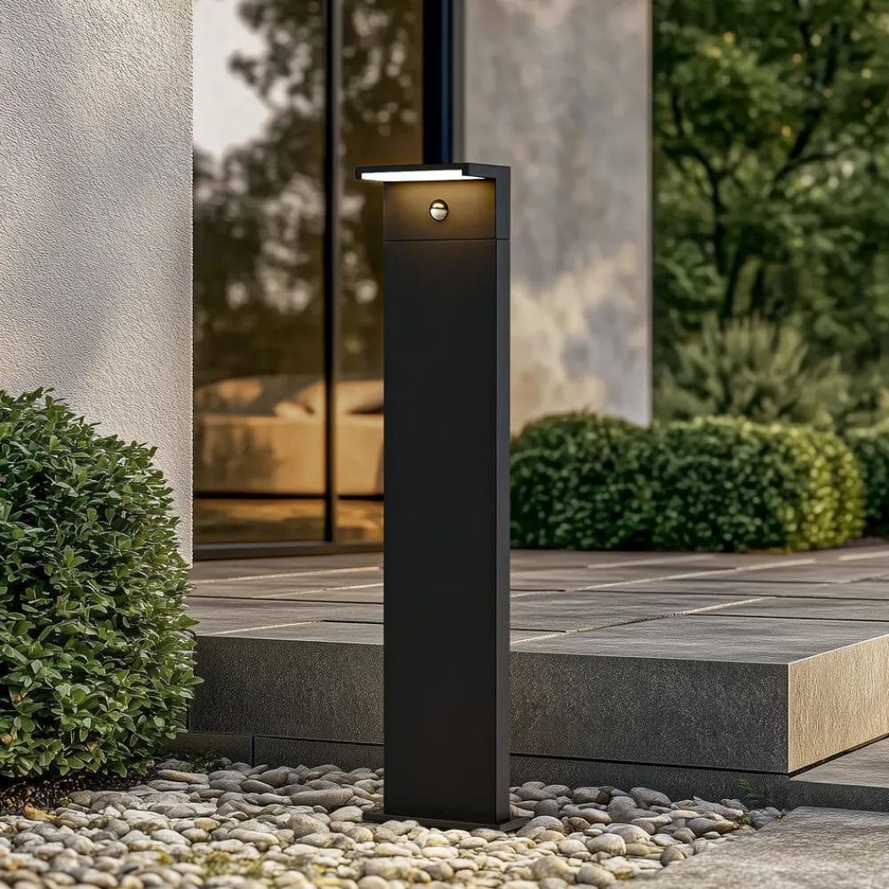 Arcchio Terrassebelysning|Gadebelysning Med Sensor > LED-gadelampe Iberion, 90 cm, antracit, sensor