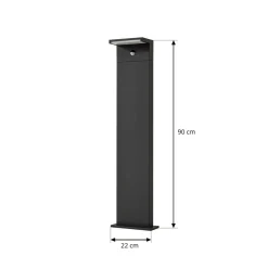 Arcchio Terrassebelysning|Gadebelysning Med Sensor > LED-gadelampe Iberion, 90 cm, antracit, sensor