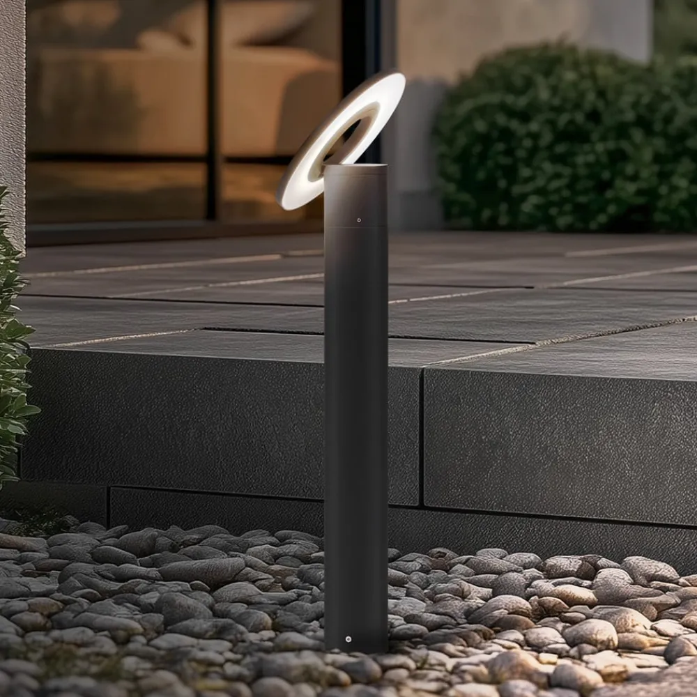 Arcchio Gadebelysning > LED-gadelampe Tovio, antracit, Ø24cm