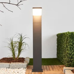 Terrassebelysning|Gadebelysning ^ Arcchio LED-gadelampe Yolena, 100 cm, antracit, aluminium