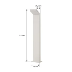 Arcchio Terrassebelysning|Gadebelysning > LED-gadelampe Yolena, 100 cm, hvid, IP65