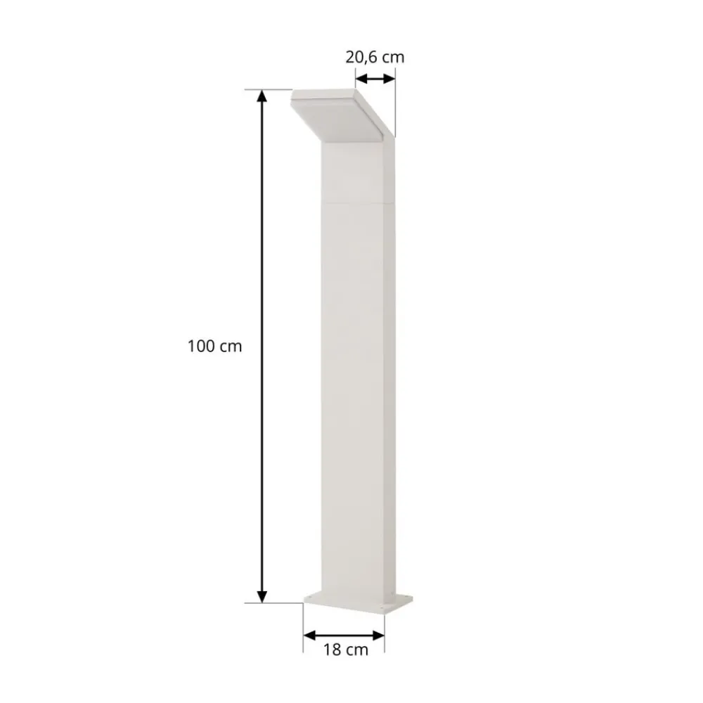 Arcchio Terrassebelysning|Gadebelysning > LED-gadelampe Yolena, 100 cm, hvid, IP65