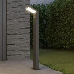 Arcchio Gadebelysning Med Sensor|Terrassebelysning > LED-gadelampe Yolena, sensor, 100 cm, antracit